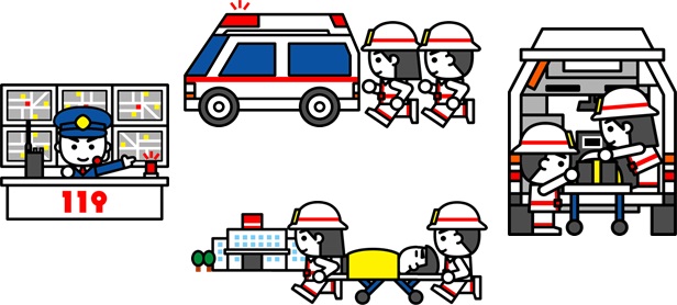 救急隊の挿絵