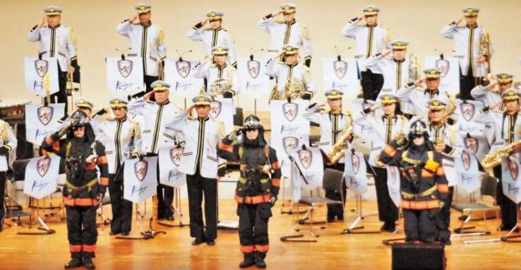 越谷市消防音楽隊員の写真