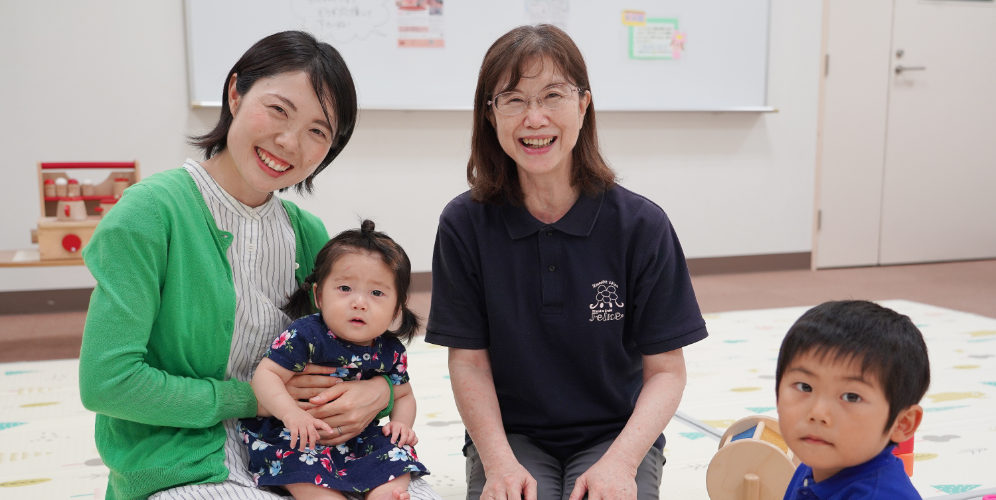 利用者ご家族と近澤 恵美子さん