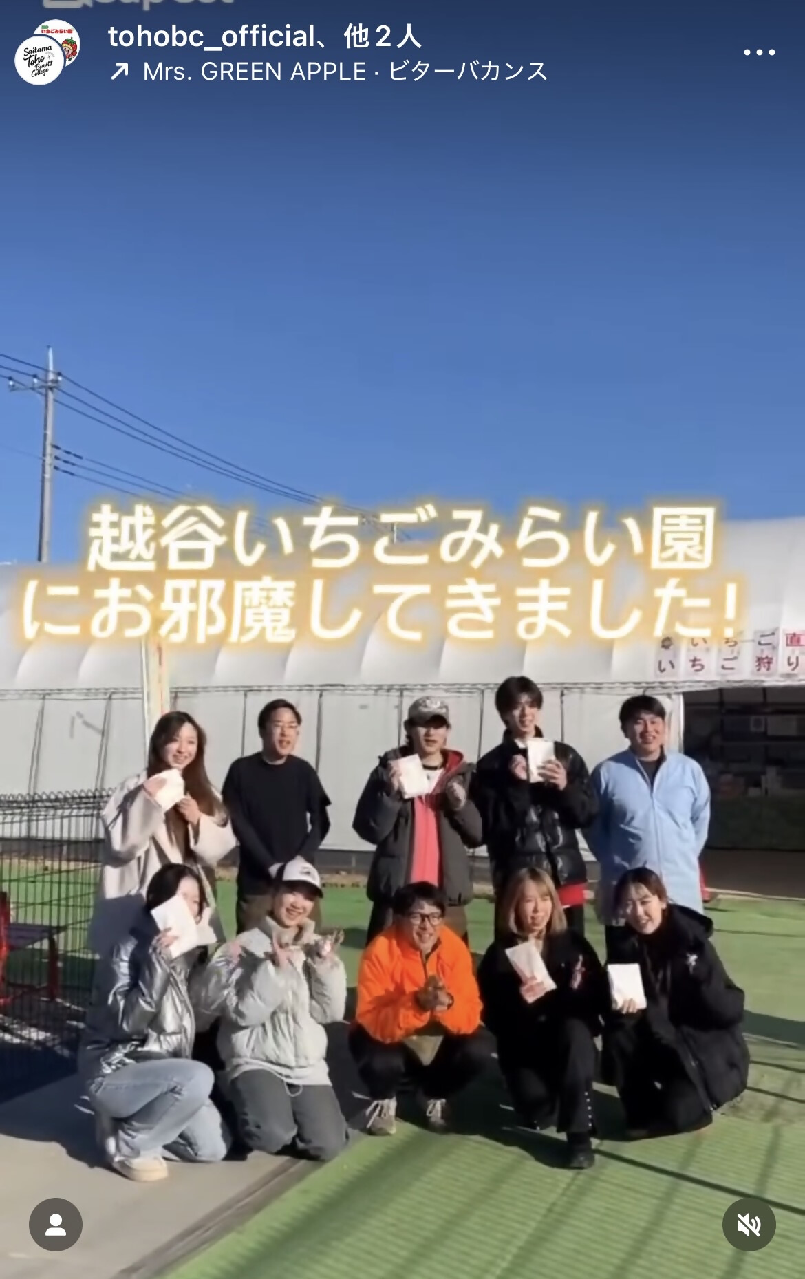 越谷いちごみらい園に行ってみた