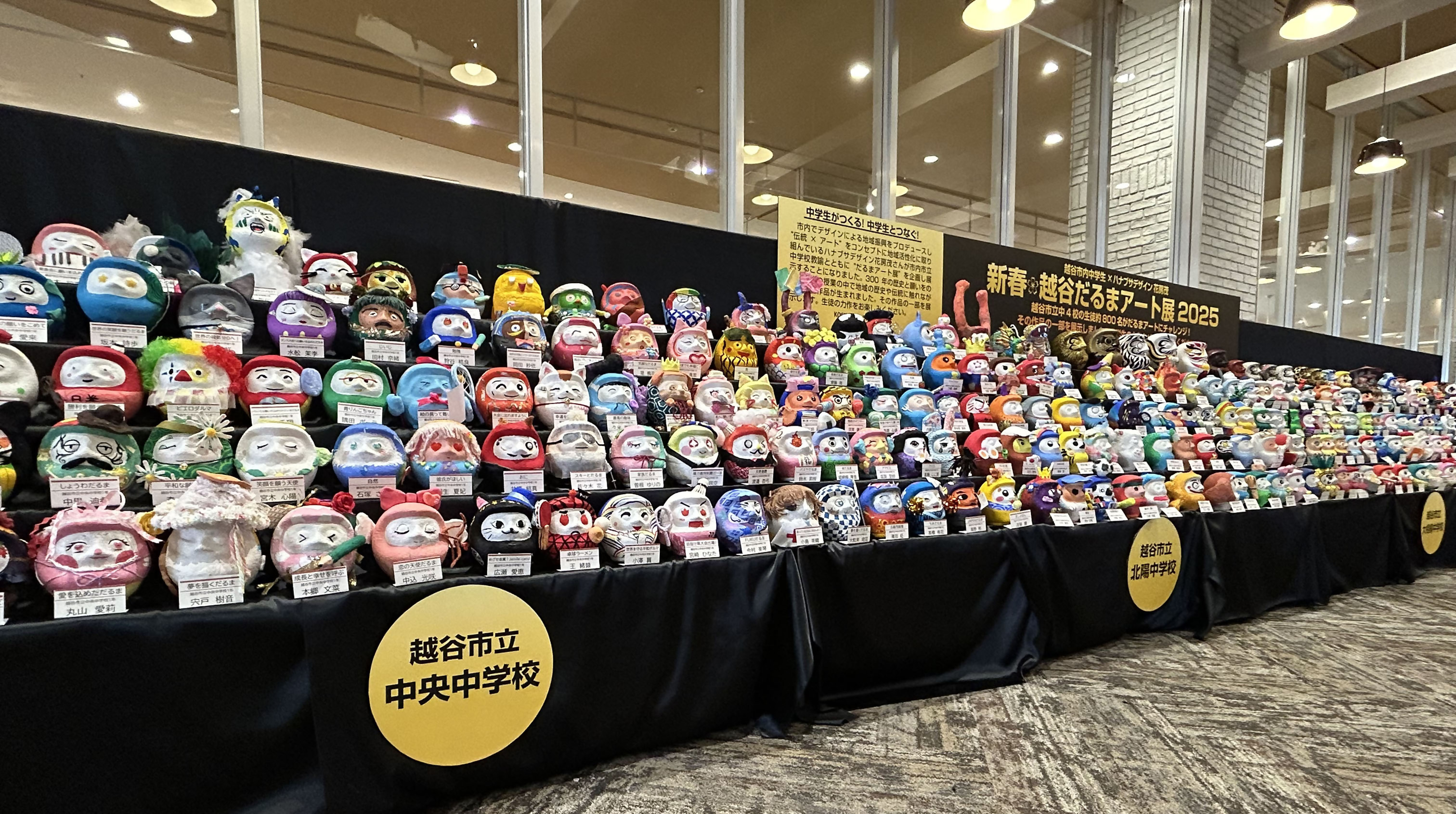 中学生だるまアート展