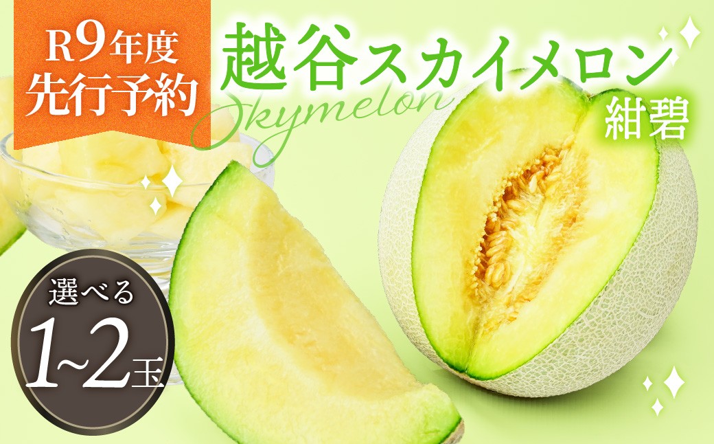 越谷スカイメロン 紺碧（令和9年度先行予約）