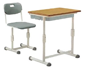 川柳小学校高学年棟で使用する児童用机・椅子の画像