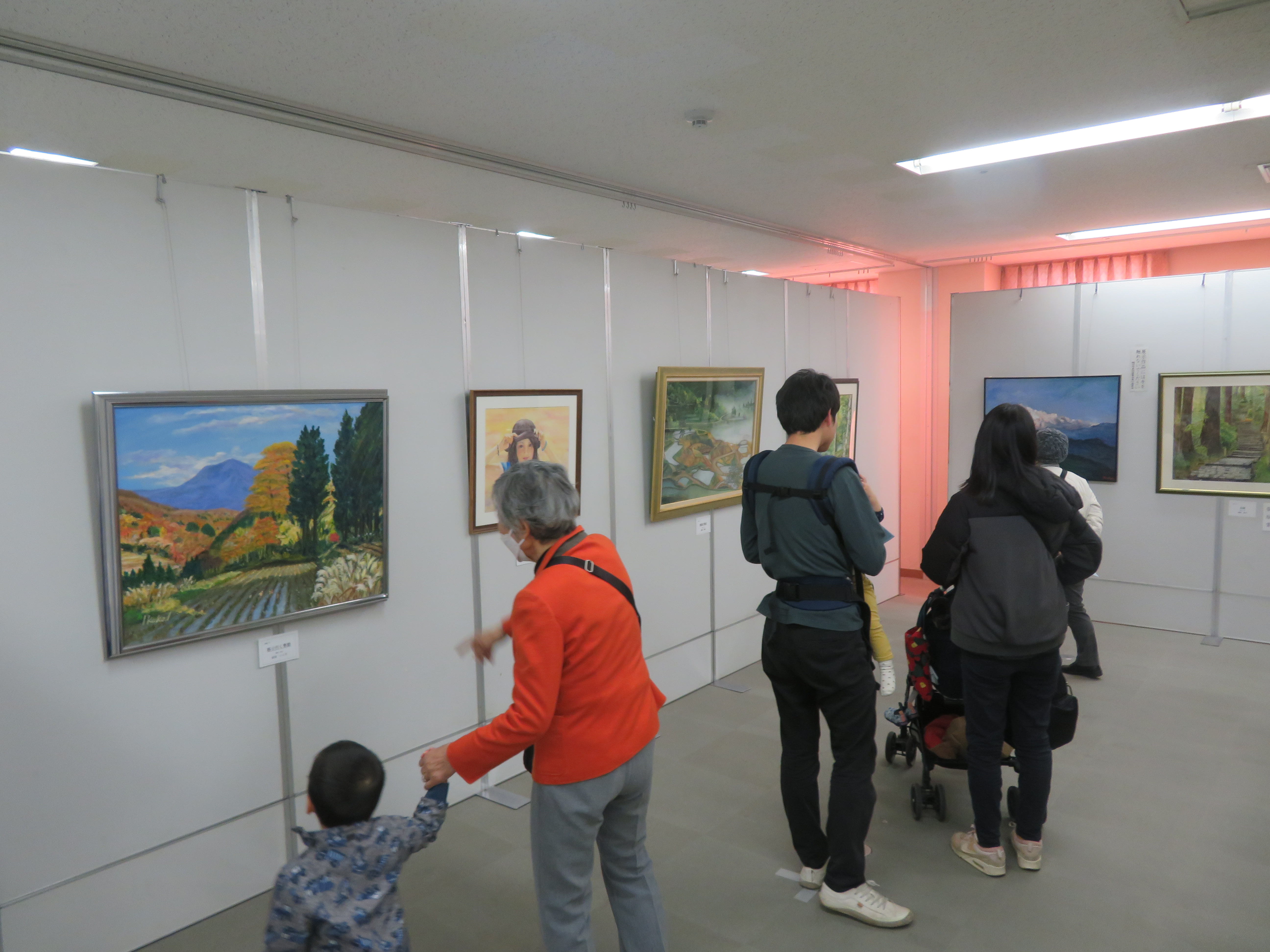 会場の様子（洋画部門）