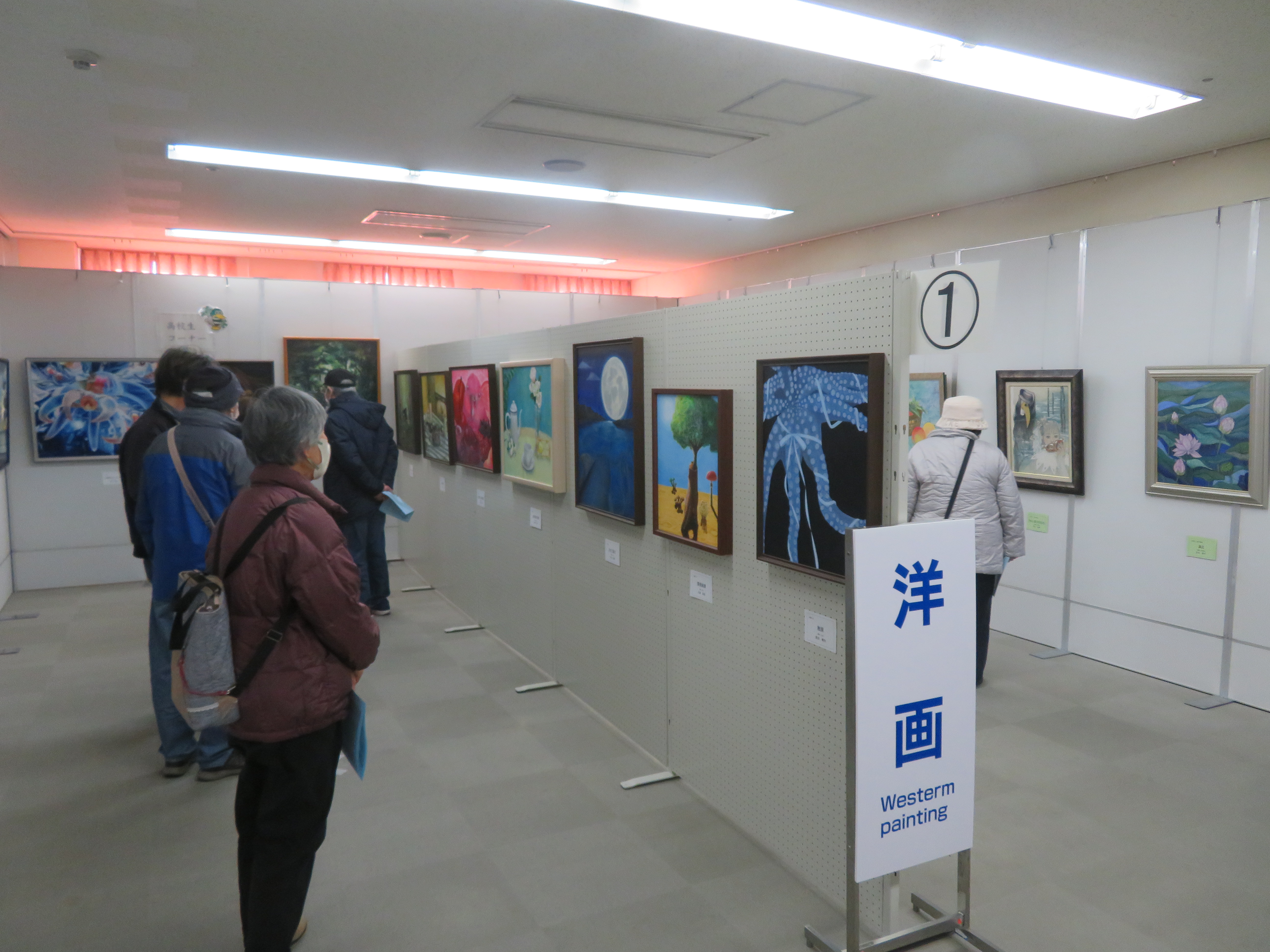 会場の様子（洋画部門）