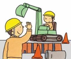 下水道管工事の様子