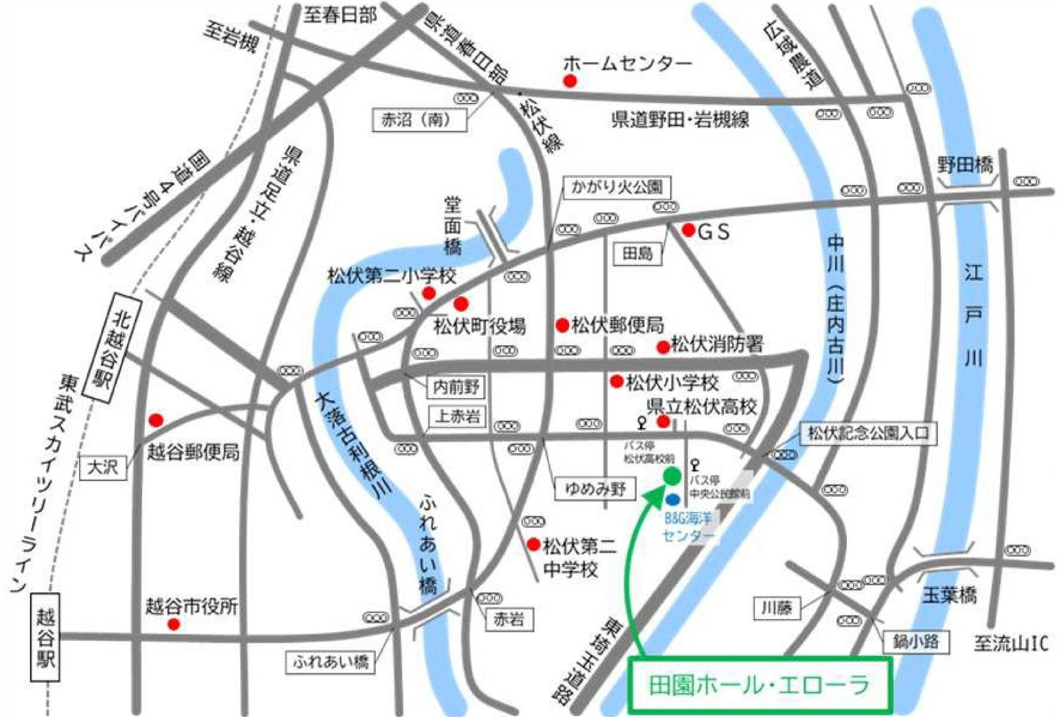 会場までの案内図