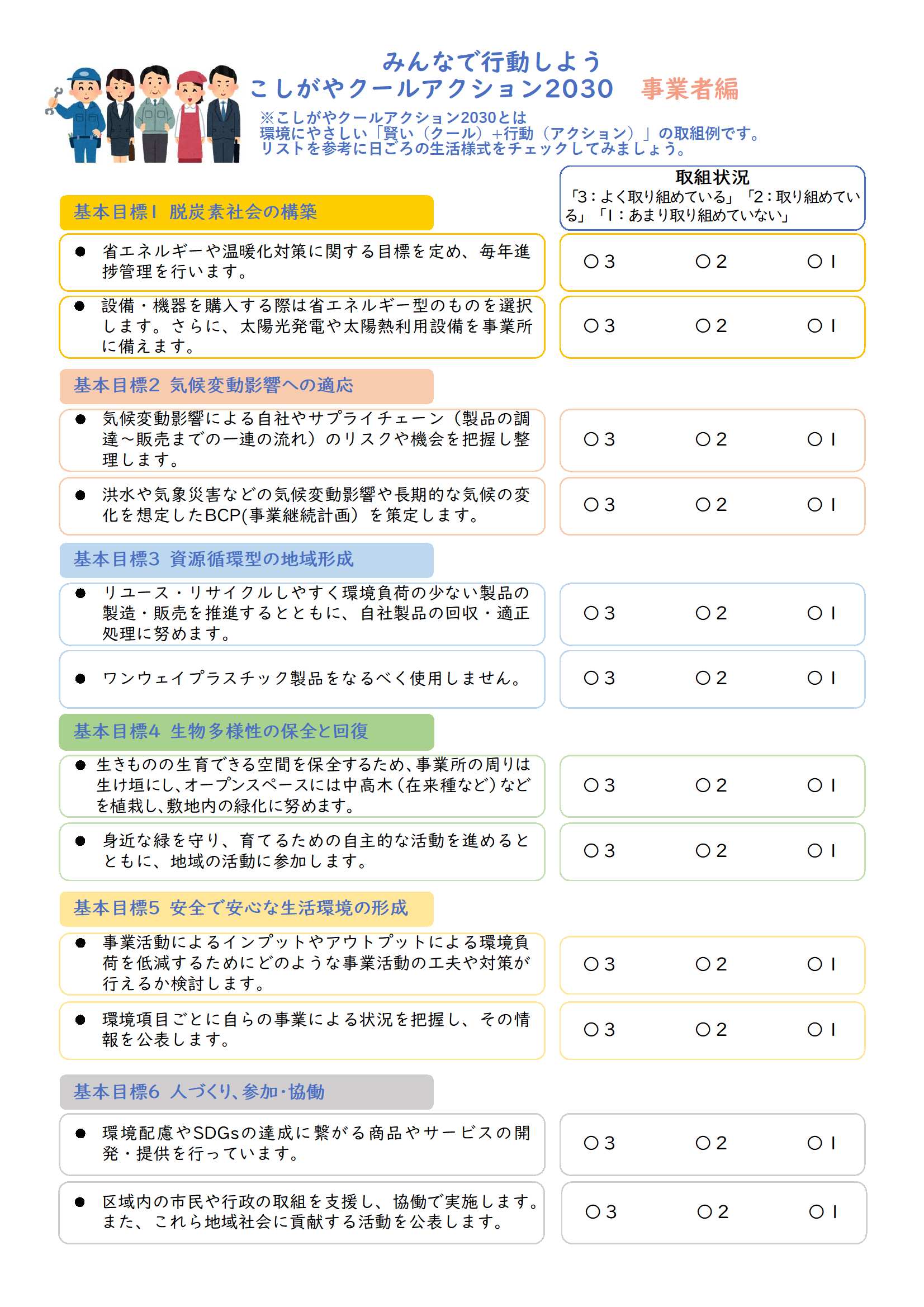 こしがやクールアクション2030事業者編