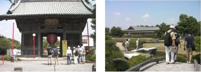 9.大聖寺の山門10.花田苑