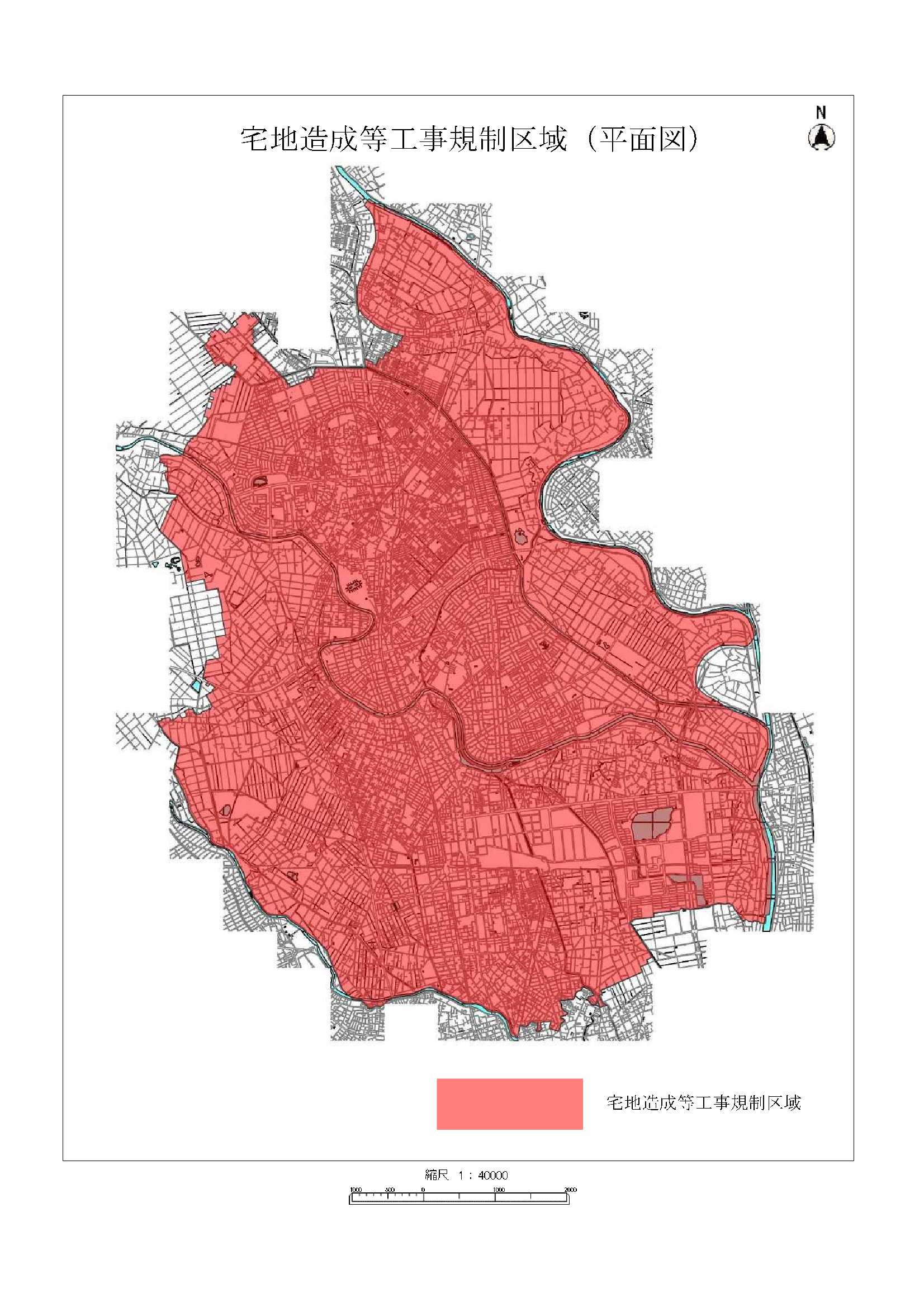 宅地造成等工事規制区域図