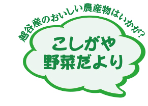 越谷産のおいしい農産物はいかが？ 