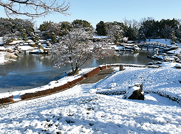 市内で今年初の積雪を観測