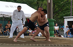 優勝を目指して真剣勝負