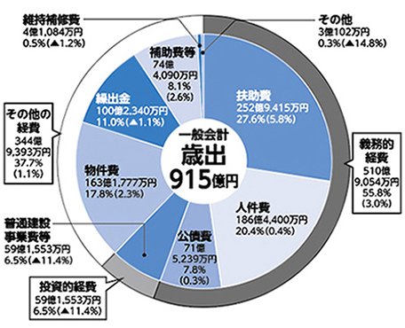 一般会計(歳出【性質別】)の内訳