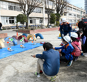 昨年度の総合防災訓練の様子