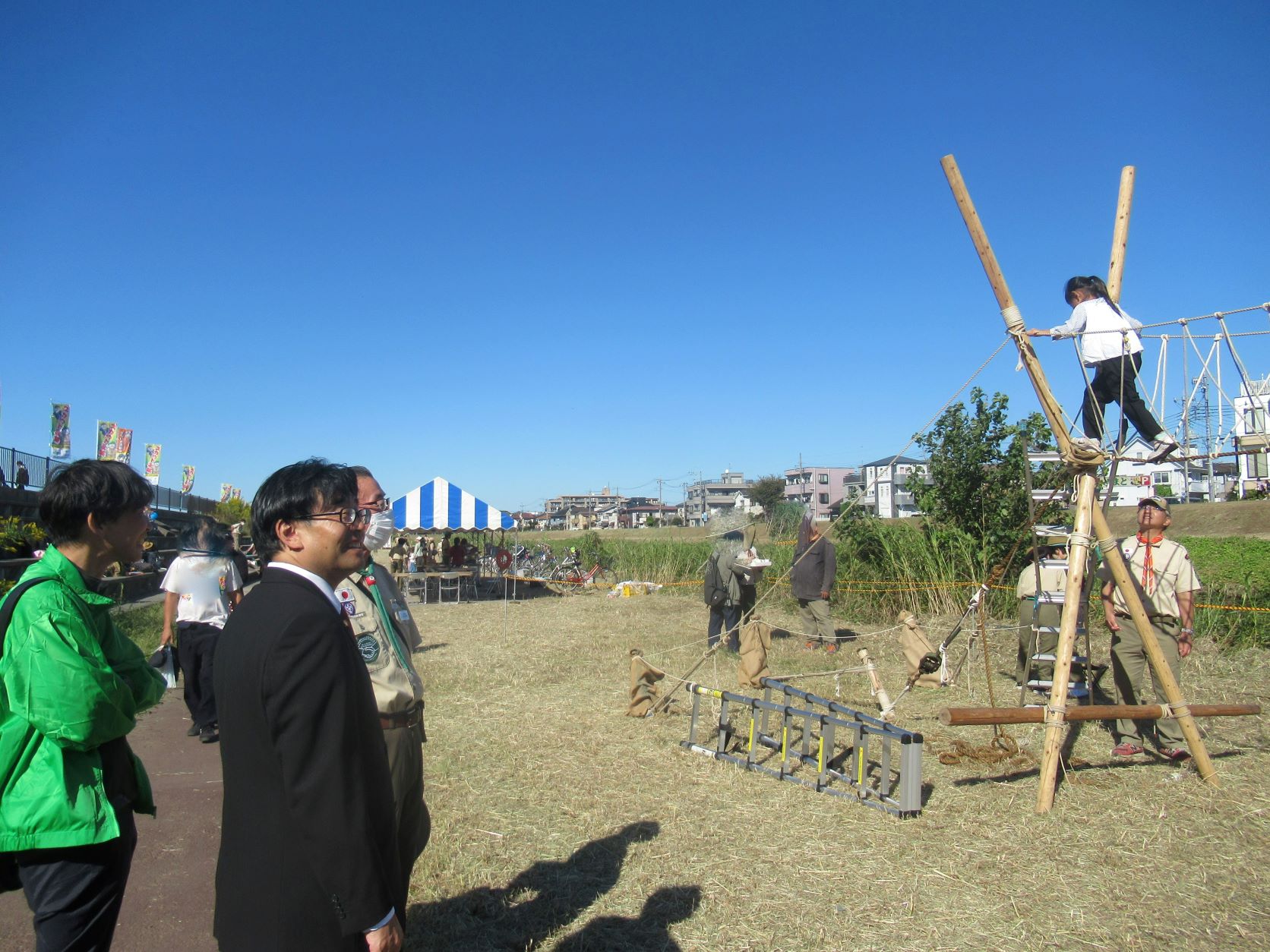 中央市民会館・中土手エリアの様子