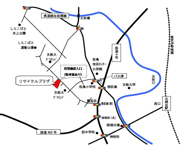 リサイクルプラザ周辺地図